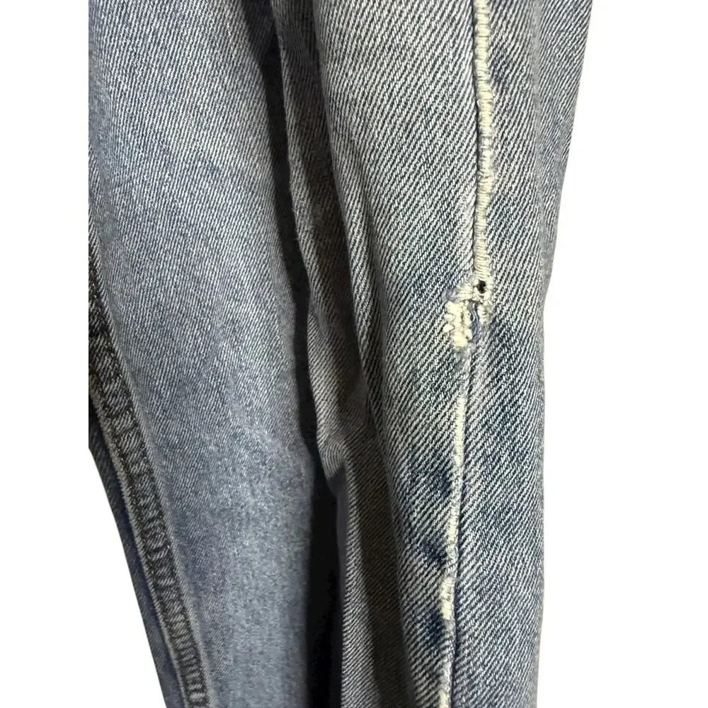 Levi's 505 Mens W36 L30 Straight Fit Blue Denim Jeans Light‎ Wash